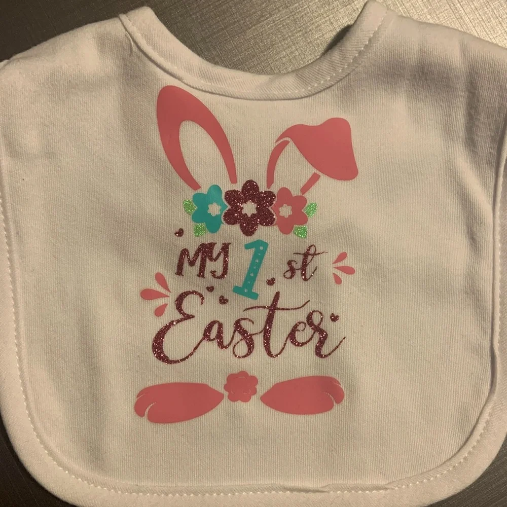 Brand New Handmade My 1st Easter Baby Bib